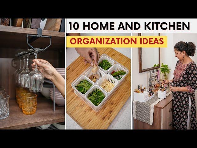 10 New Home and Kitchen Organization Ideas | Space - Saving Organizing Tips