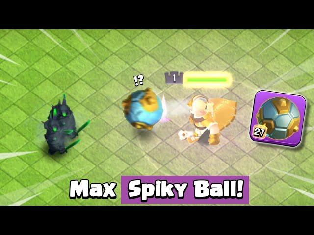 Max Spiky Ball vs All Troops! - Clash of Clans