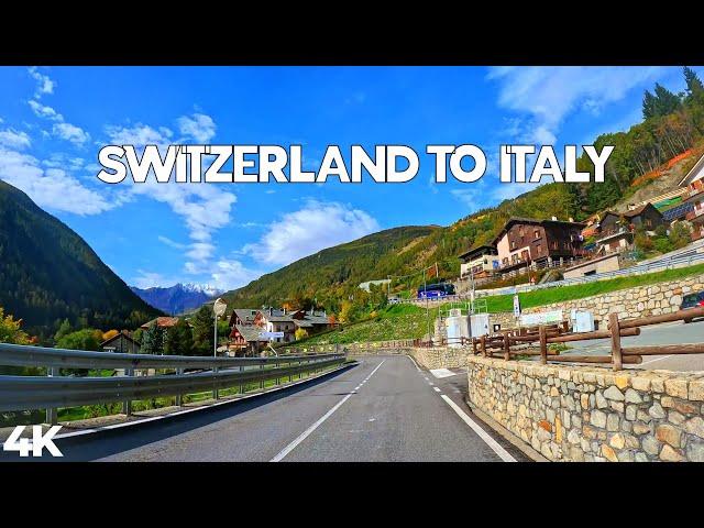 Switzerland to Italy Scenic Road Trip | Montreux  to Montreal  4K Drive