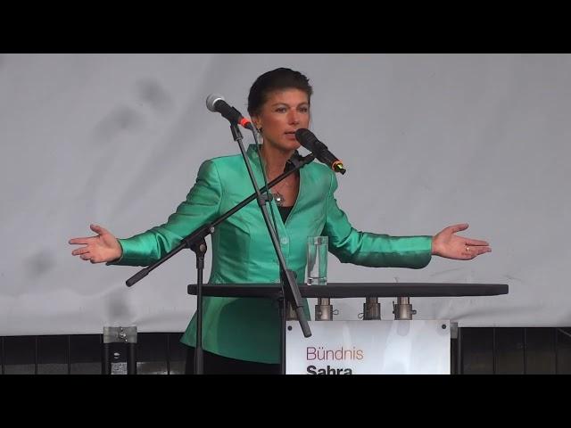 Sahra Wagenknecht BSW Europawahlkampf in Berlin 2024