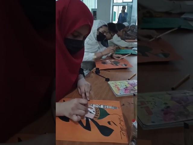 #calligraphy #workshop #name #muhammadﷺ#2023  #Calligrapher/Artist: wajid Ali Hassan 0345_9158113