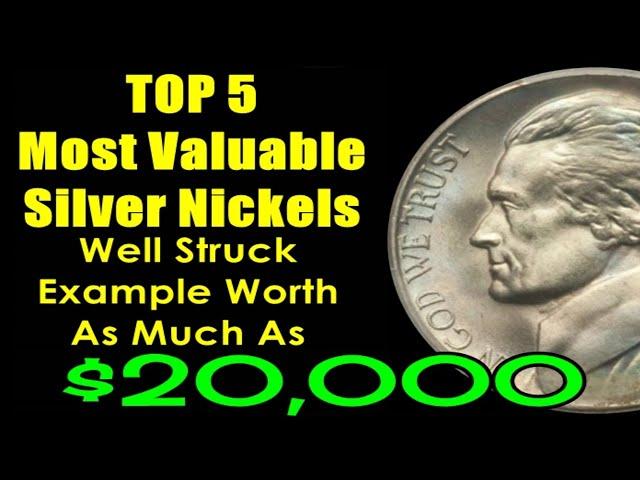 TOP 5 Most Valuable 1942-1945 Silver Jefferson Nickels - INCREDIBLE $20,000+ Coins!