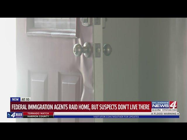 Federal immigration agents raid home, but suspects don't live there