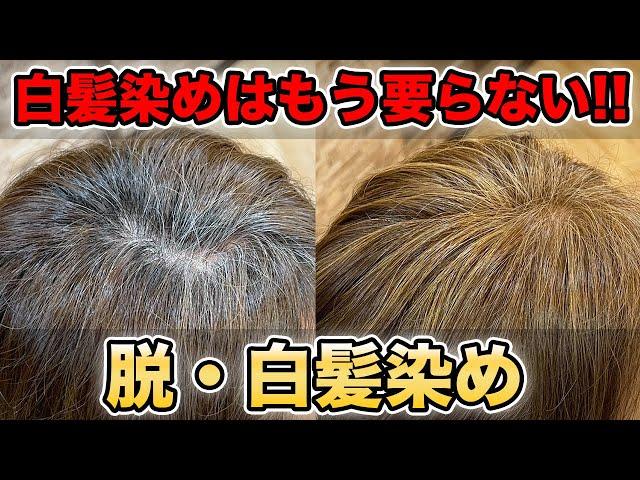 【脱白髪染め】この方法で白髪染めを辞められます！脱白髪染めのメリットデメリットをプロが徹底解説！