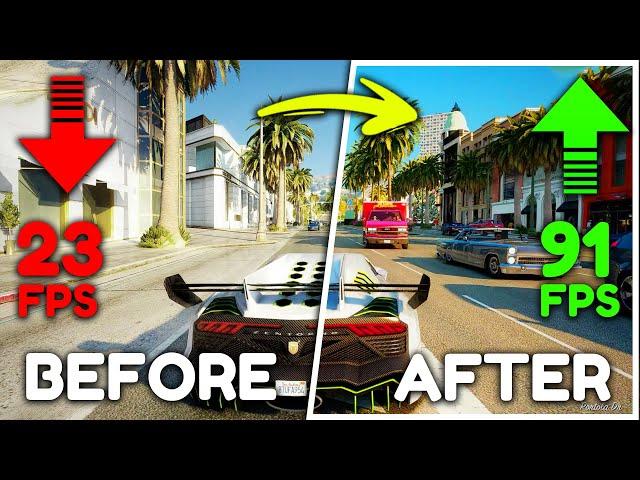 How To Fix LAG In GTA 5 | Boost FPS & Fix LAG In Low End PC [ Fast & Simple Tutorial ]