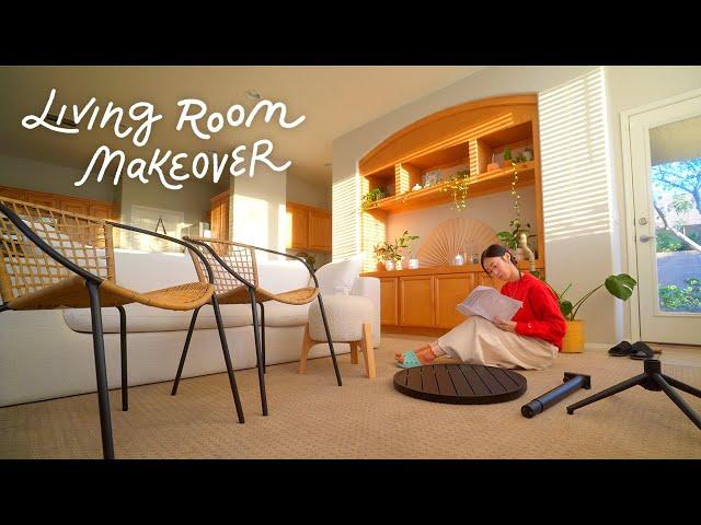 Settling Into The New Home ️ living room makeover, unboxing new furniture from Castlery