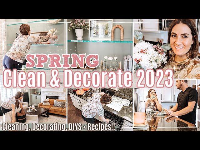 *NEW* SPRING CLEAN & DECORATE With ME 2023  Using Decor I Already Have, Spring DIYS + Recipes