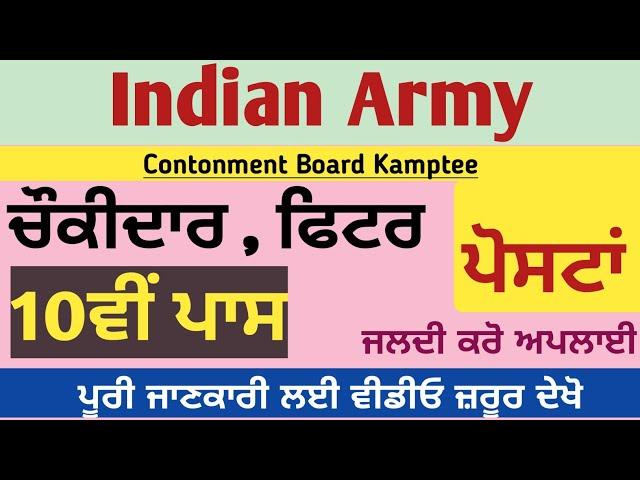 Chowkidar Fitter Vancany 2022 || Manraj E Service