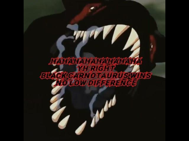 toro the carnotaurus (live action) vs black carnotaurus #kingchrisblox #faxorcap #whowillwin