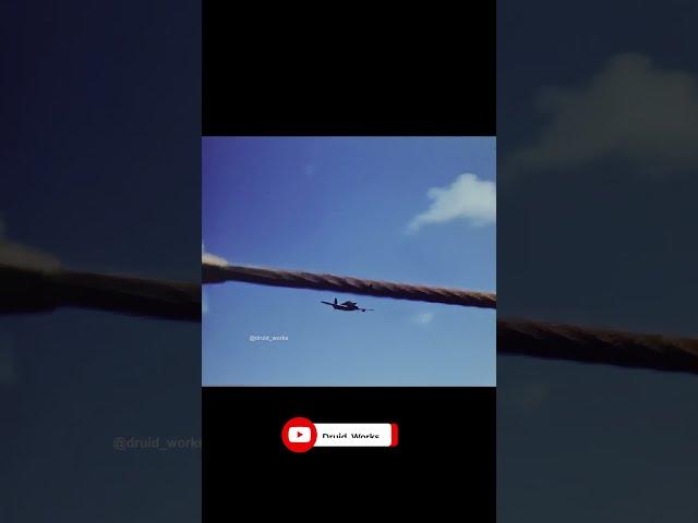 WW2: Japanese Aircraft Crashes Into US Ship | 4k, 60fps, Sound Design, AI Enhanced  #aircraft #ww2