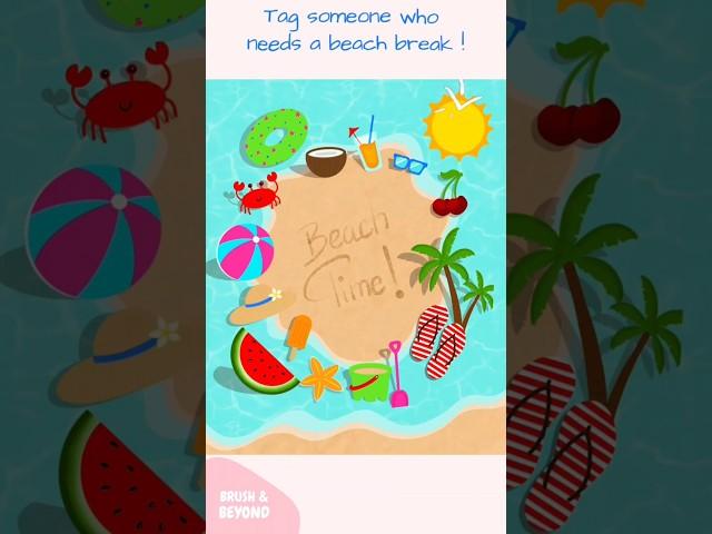 Beach Ball Drawing in Procreate | Fun & Easy Art  #procreateart
