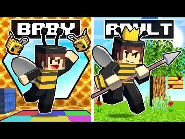 Growing Up As a BEE In Minecraft!