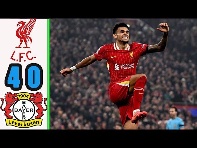 Liverpool vs Bayer Leverkusen 4-0 || All Goals & Highlights || UEFA Champions League 2024-25