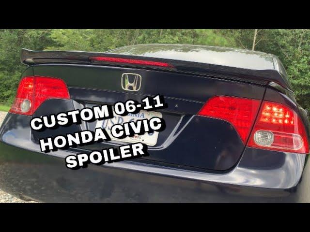 How to do install Honda civic si  spoiler installation 2006 2007 2008 2009 2010 2011 8th Generation