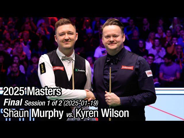 2025 Masters Final: Shaun Murphy vs. Kyren Wilson (Full Match 1/2)