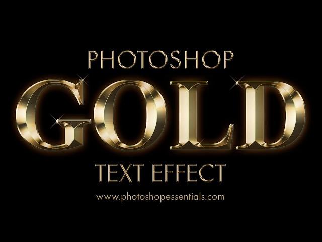 Photoshop Gold Text Effect