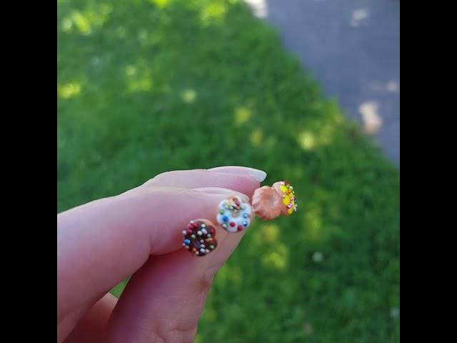 Tiny Donut Earrings