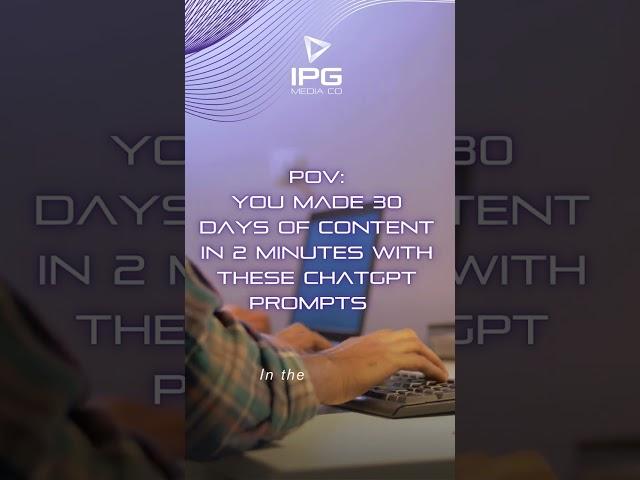 30 Days of Content with ChatGPT Prompt