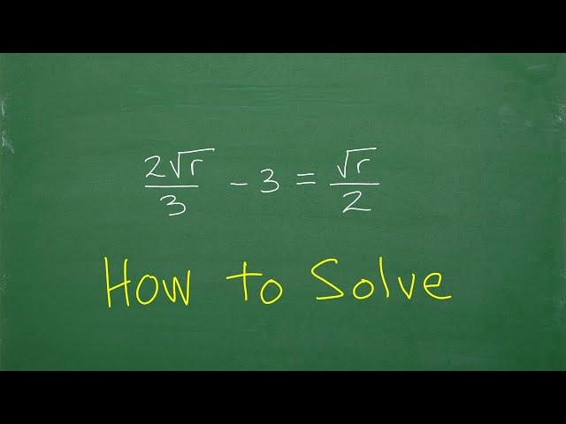 Radical equation – each step to solve…