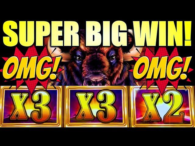 SUPER BIG WIN! NEVER DONE THIS BEFORE! HOW LUCKY!! BUFFALO ORIGINAL Slot Machine (Aristocrat)