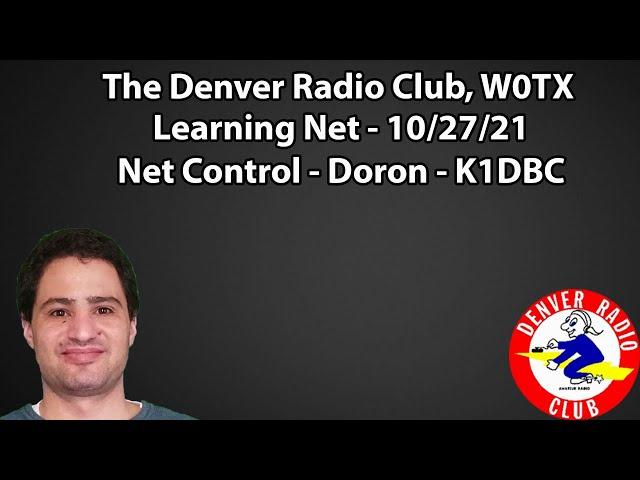 W0TX DRC Learning Net 10/27/21