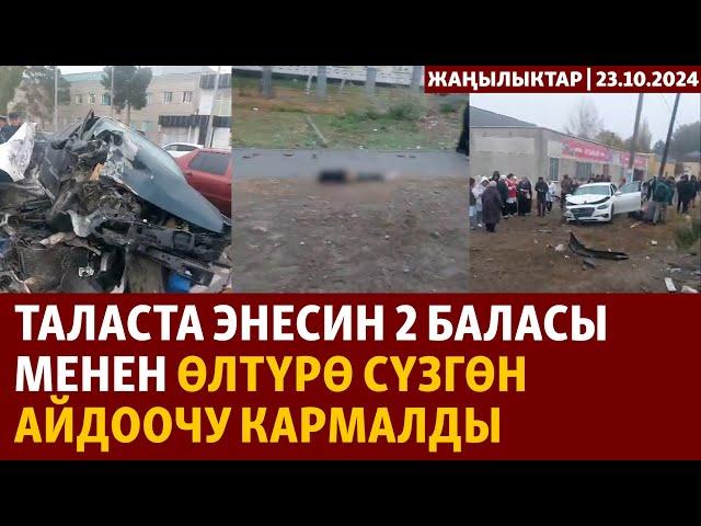 Жаңылыктар | 23.10.2024 | Таласта энесин 2 баласы менен өлтүрө сүзгөн айдоочу кармалды