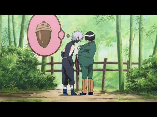 Kakashi says Guy has it the size of a walnut