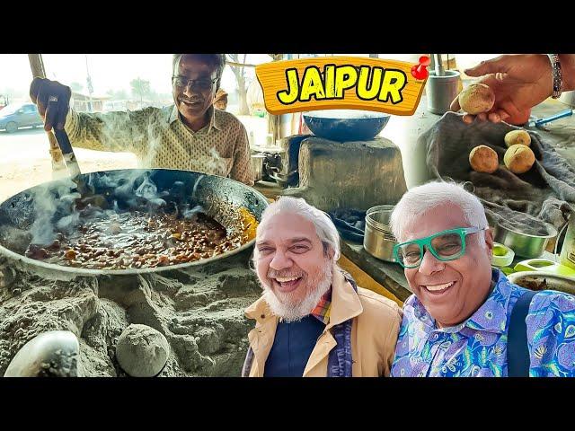 Village Style Dal Baati & Spicy Red Chutney in Jaipur with Suneel Sinha @suneelsvibgyor7849