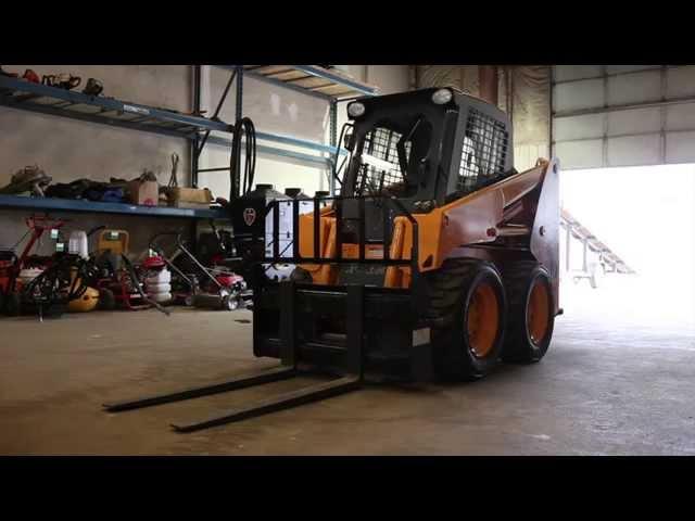 Mustang Skidsteer with Fork Rental Home Pros