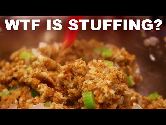 What is Thanksgiving stuffing, and why is it also 'dressing'?