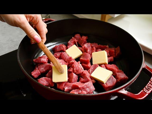 I learned this trick in a restaurant! The most delicious beef recipe!