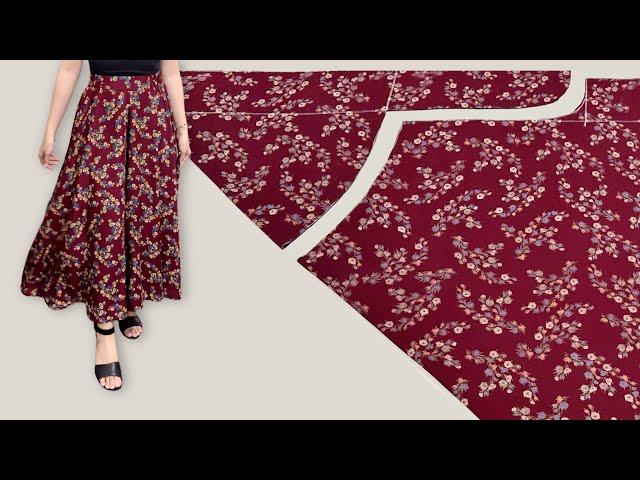 Flared Wide Leg Palazzo Pants Cutting And Sewing | This way I sew 10 pieces a day | Sewing for sale