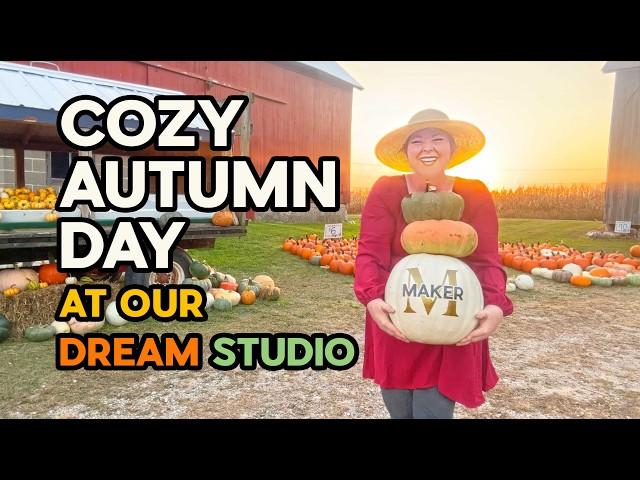 Building My DREAM Studio in a Cornfield | Cozy Autumn Days