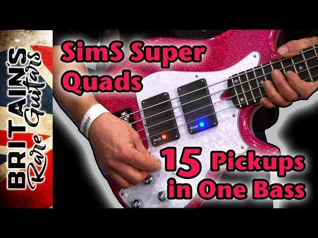 Britain's Rare Guitars -  15 pickups on one bass?