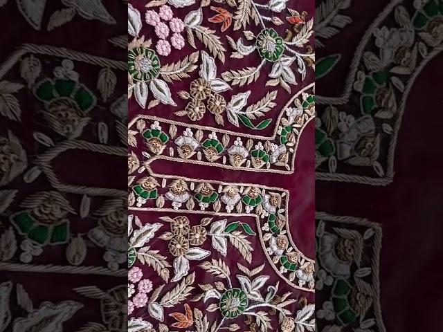 Full multi Dabka work #zardozi #shorts #video