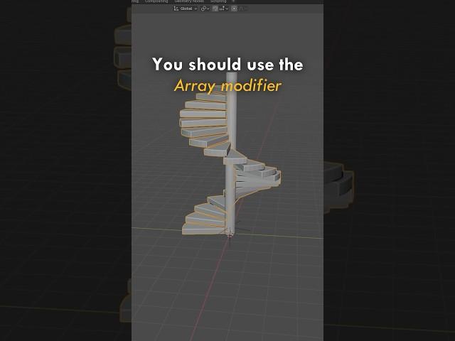 Array modifier to create stairs!!