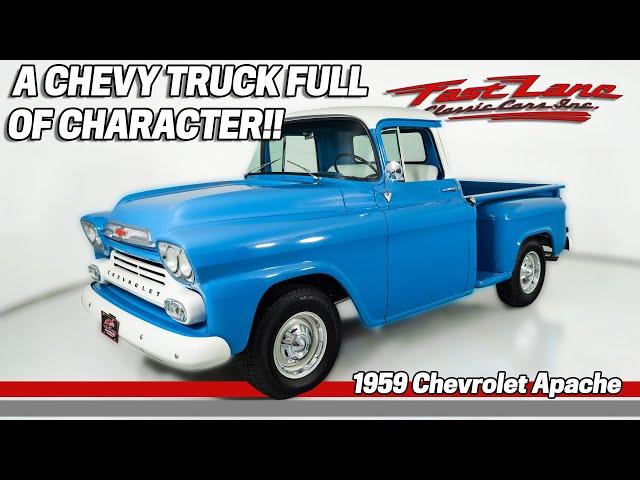 1959 Chevrolet Apache For Sale at Fast Lane Classic Cars!