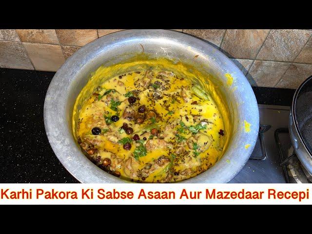 Mazedaar Kadhi Pakora bnaney ka sabse asaan tareeqa|Tarab khan vlogs