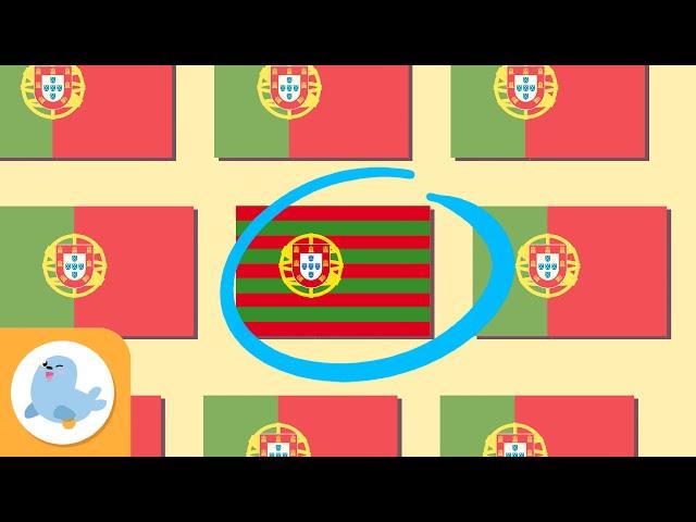 EUROPE (PART 2) - Find the Different Flags - Flags of Europe - Visual Attention for Kids