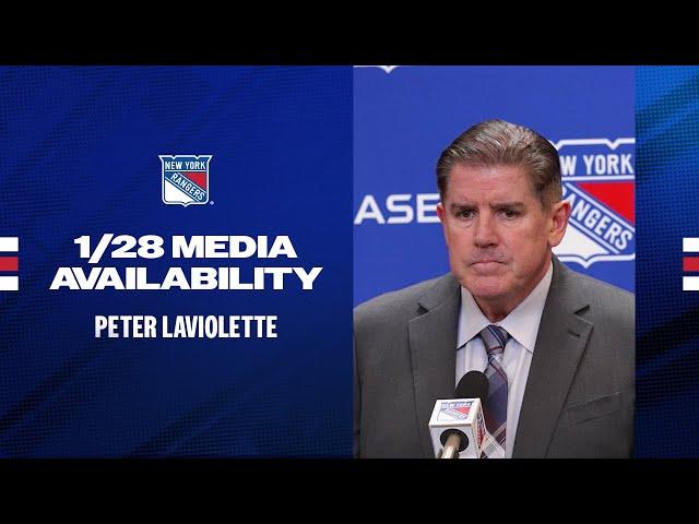 NYR vs CAR: Peter Laviolette Postgame Media Availability | January 28, 2025