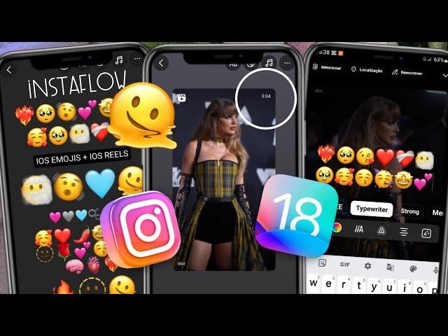 INSTAFLOW V20 ACTUALIZADO 2025 INSTAGRAM estilo IPHONE con EMOJIS IOS 18 y BORDE CURVO en REELS 