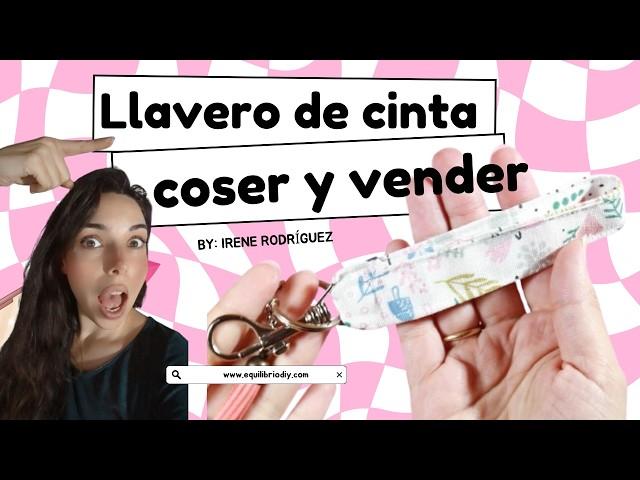 ¡Haz un #Llavero de Cinta para la Muñeca!  #tutorial Fácil y Rápido #coserparavender #diy #costura