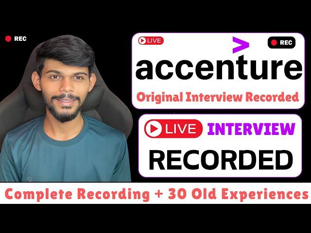 Accenture Original Interview Recorded Live  | Complete Video