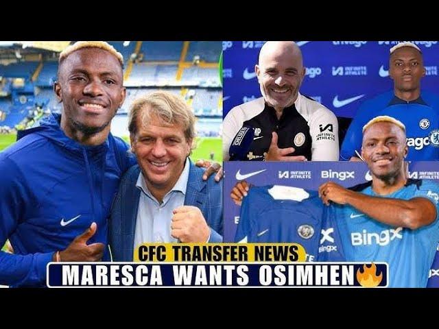 Enzo Maresca Eyes Victor Osimhen to Lead Chelsea's Attack