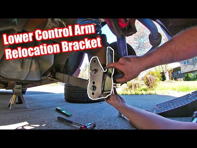 Installing Lower Control Arm Relocation Brackets on my Mustang GT! (Needed for Lowered Car!)