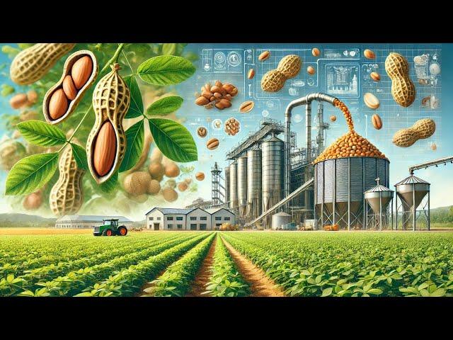 Peanuts Farm Factory, Processing Millions of Peanuts Using Modern Technology