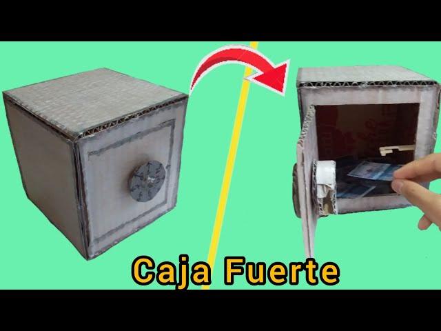 cómo hacer una caja fuerte de cartón 