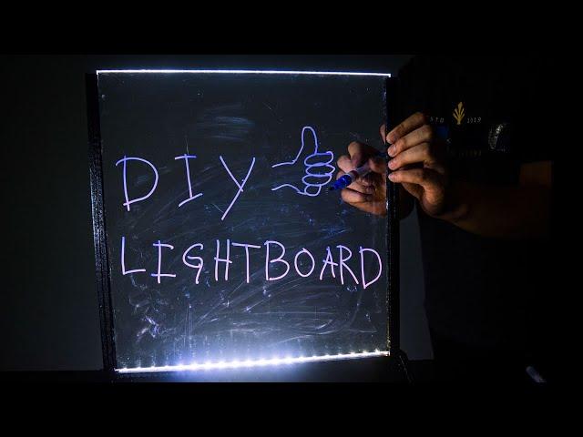 Build a Mini DIY Lightboard for Online Meeting