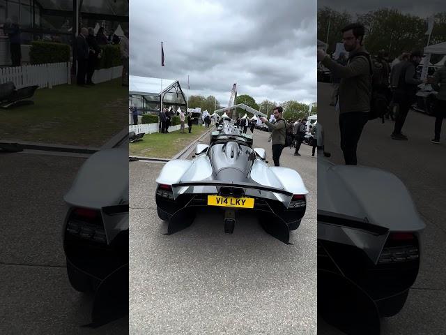 An Aston Martin Valkyrie Spider at Salon Privé London