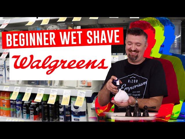 Walgreens Beginner Safety Razor Shave - King C. Gillette and Matt's FIRST Barbasol Experience!